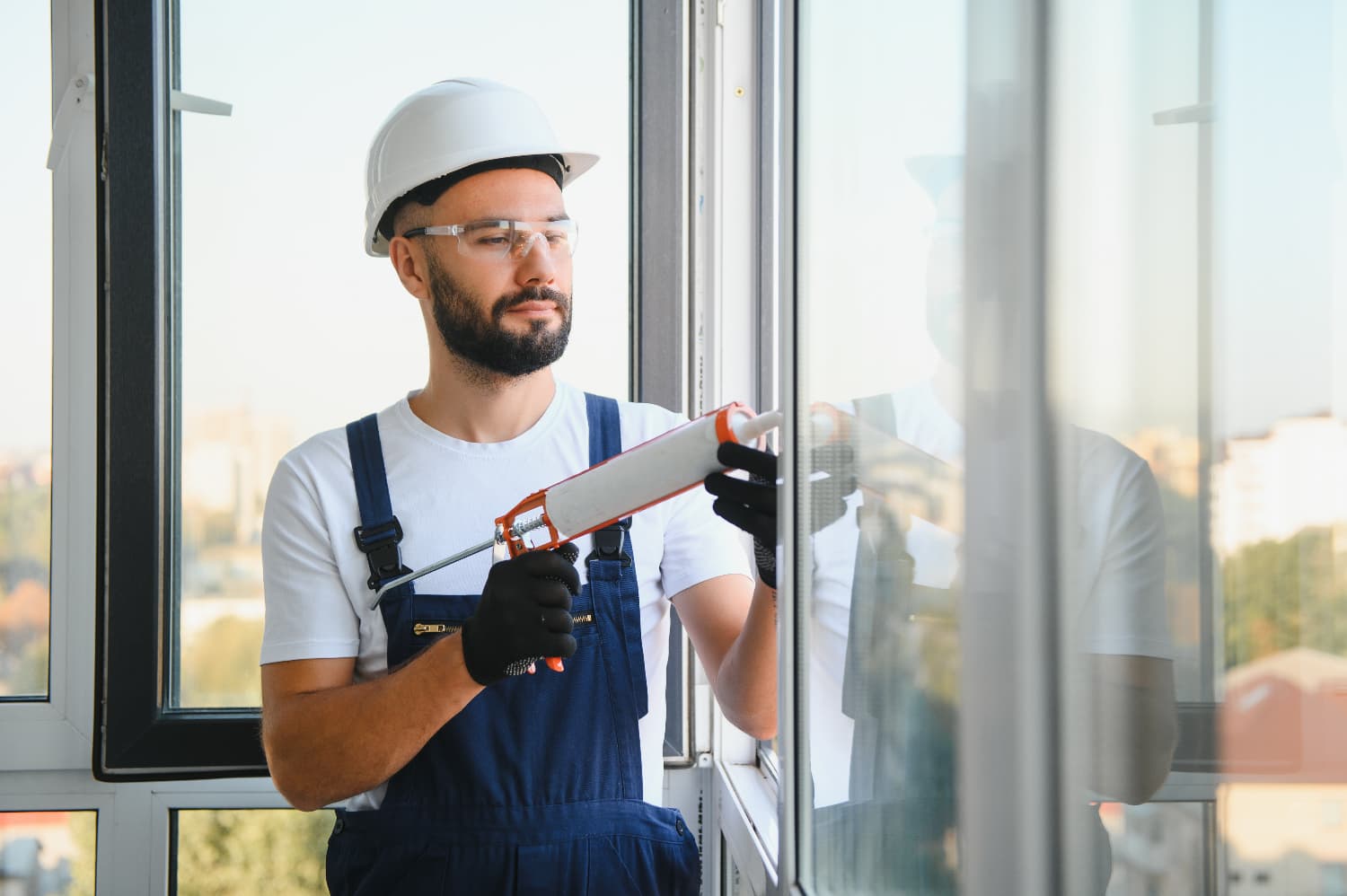 Elegant glass installation